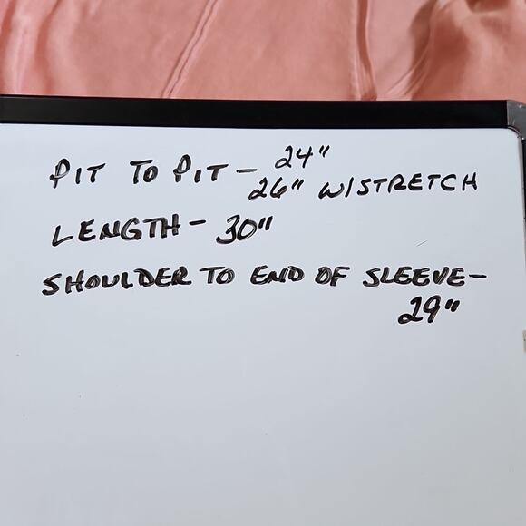 Jones New York Womens Salmon Colored Sweater Size 2X Lightweight Button Front - Picture 10 of 10